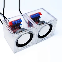 small speaker production kit transparent shell diy computer audio parts skills welding training accessories cai140