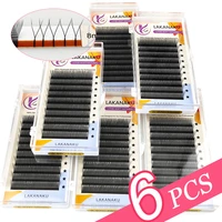 factory quality cilios y eyelashes extension 6 trays eyelashes 0 07 c d 8 15 mix lash natural soft premade fans faux cils