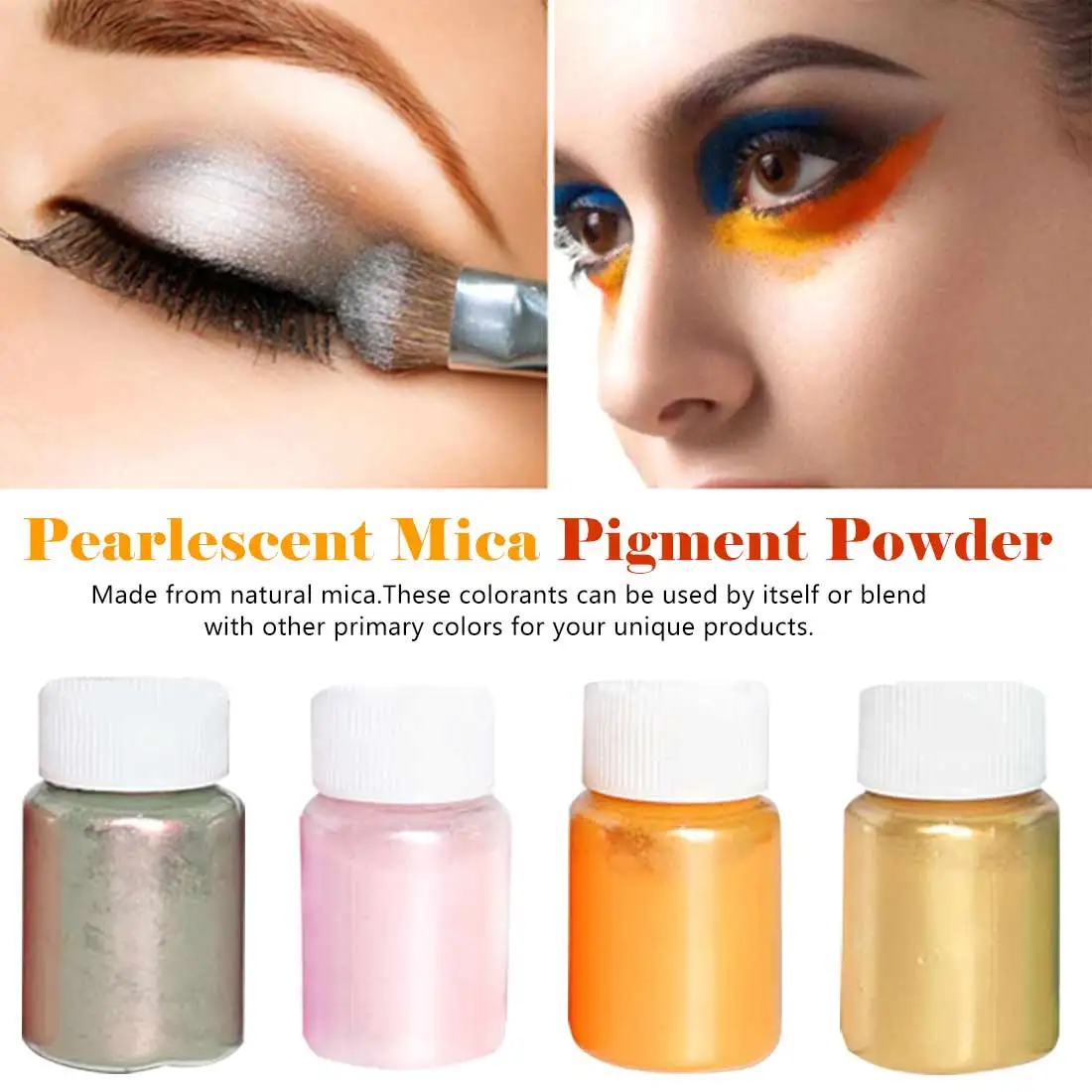 

New 9 Colors Pearlescent Mica Pigment Natural Mineral Mica Cosmetics Pearl Color Pigment Powder pearl DIY Jewelry Making