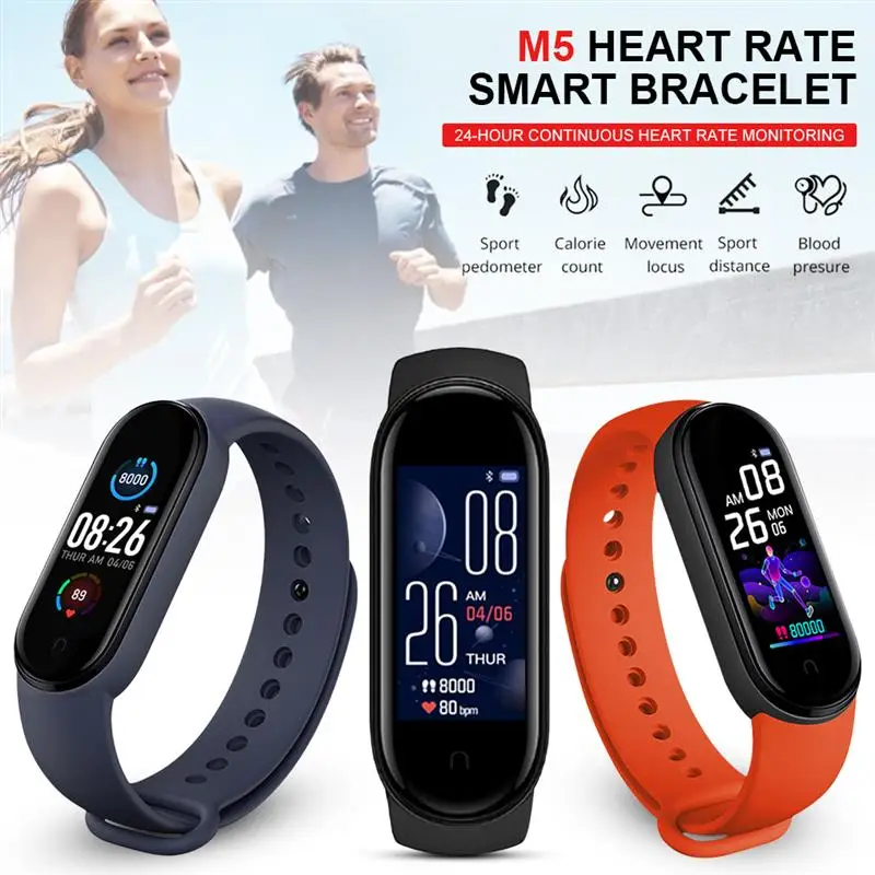 

M6 M5 Smart Bands Sport Fitness Tracker Smart WatchesPedometer Heart Rate Blood Pressure Monitor Bluetooth Bracelets for Adult