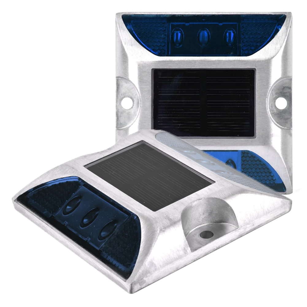 

6 LED Solar Power Ground Marker Lights Waterproof Outdoor Driveway Road Stud Lamp