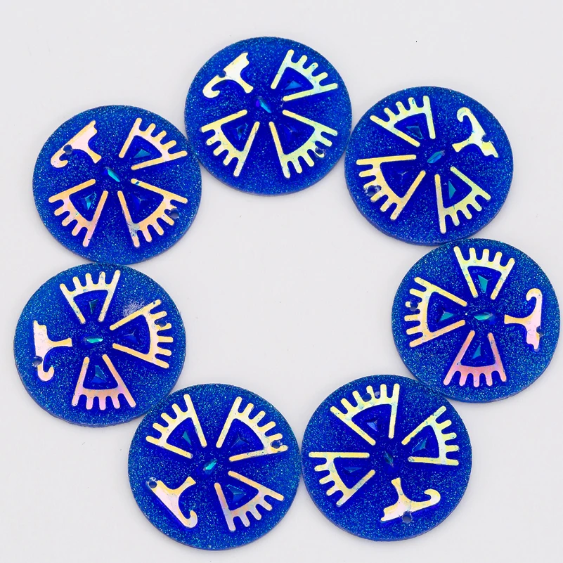 Nativemade 25 мм Taidian с плоской задней частью полимерные Cabs beadearrкольца Beadart цвета