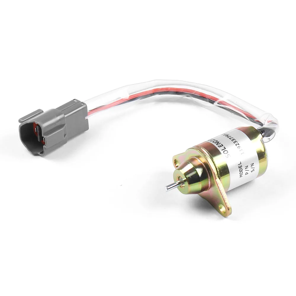 12V Fuel Shutdown Shut Off Solenold 119233-77932 for YANMA R55-5 R60-5 Excavator |