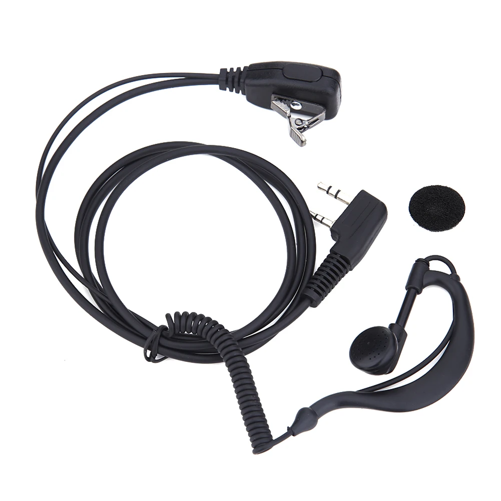 2-контактный наушник гарнитура для BAOFENG UV5R KENWOOD антишумный микрофон пеших