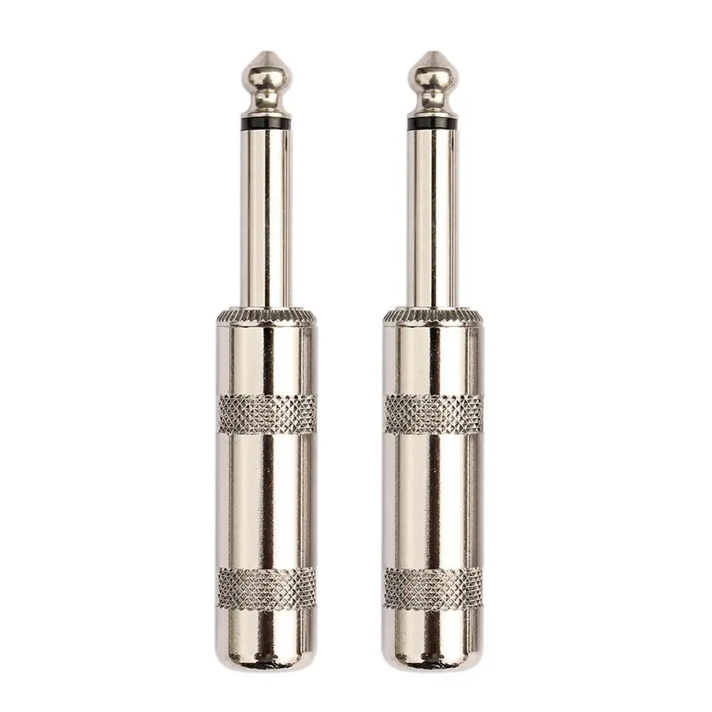 FLG-12 4pcs Audio Adapter 6.35mm Male to 3.5mm Female Jack Plug for Guitar/Speaker/Microphone/Patch Cables | Спорт и развлечения