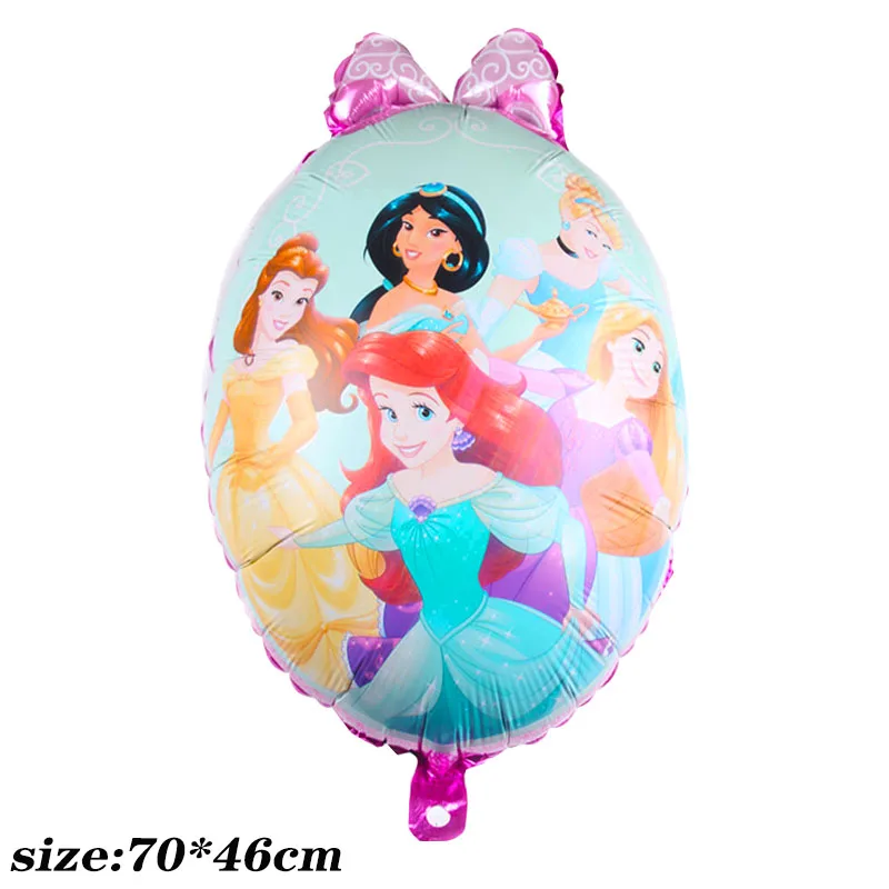 

6pcs/set Disney Six Princess Snow White Balloons Birthday Party Decorations Supplies Baby Shower Aluminum Foil Balloon Girl Gift