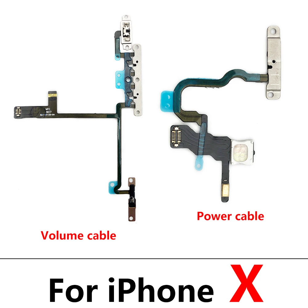 Новый гибкий кабель питания для IPhone 7 8 Plus X XR XS Max Кнопка переключения громкости с