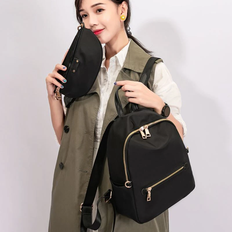 Рюкзак Coolcept женский из ткани Оксфорд комплект 2 предметов дорожный ранец на плечо