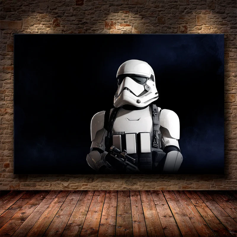 

Abstract Retro Art Star Wars Soldier Art Decor Nursery Room HD Quality Posters and Print Canvas Painting Wall Art Picture