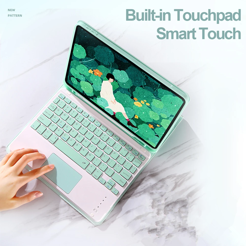 Чехол для клавиатуры с тачпадом iPad Air 4 10 9 2020 чехол 3 5 8th 2 Арабская испанская