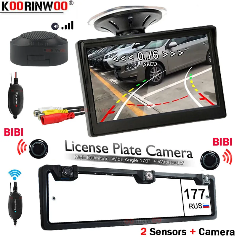 

Экран для лобового стекла с камерой заднего вида, с датчиком парковки