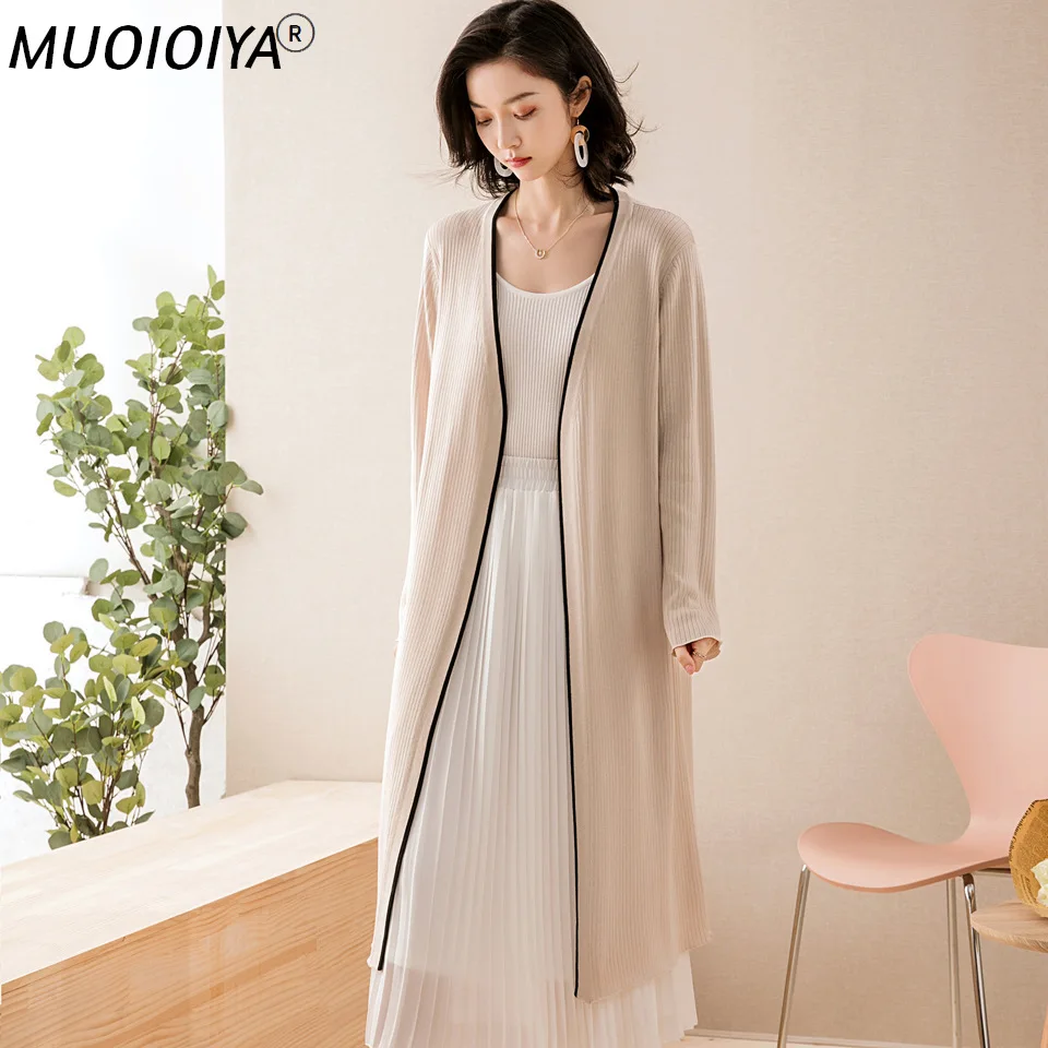 

Long Shrugs For Women Outerwear Knitted Cotton Casual Clothes Loose Spring Fall Autumn Knit Ladies Boleros Shrug Cardigan Jacket