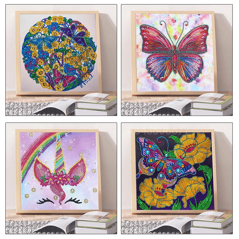 

Алмазная живопись для творчества, картина с животными, совой, кошкой, бабочкой, вышивка стразами особой формы, стразы