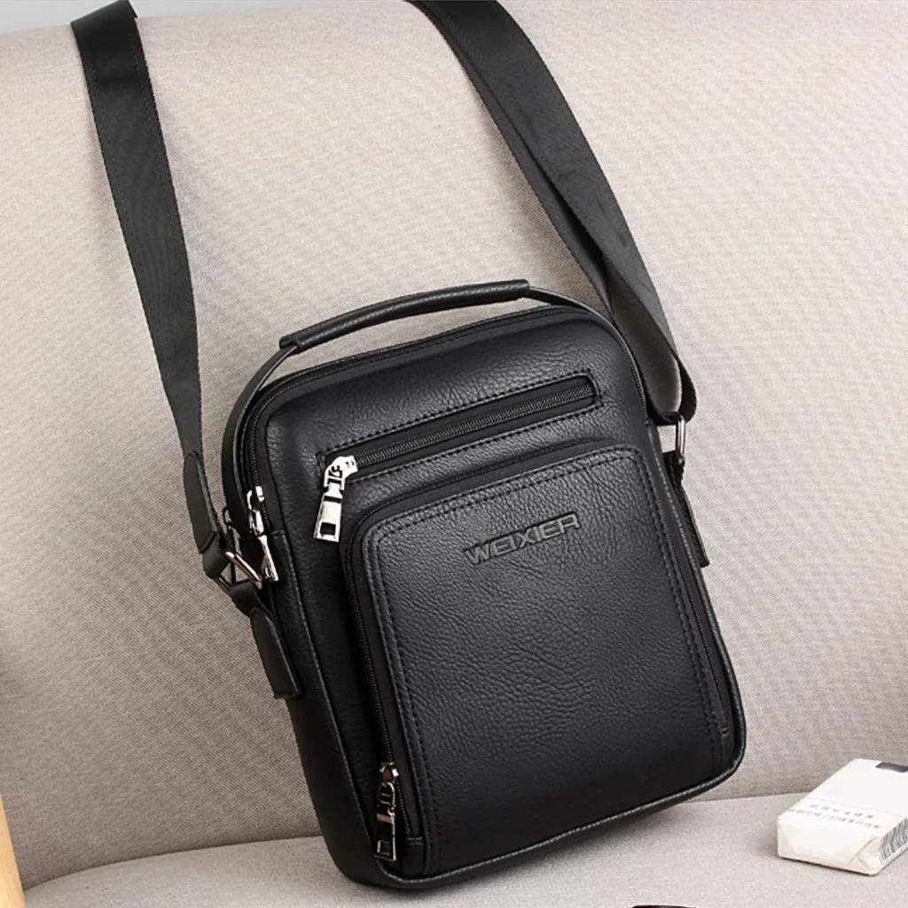 Xiniu мужские винтажные сумки через плечо ретро на молнии bolsa feminina поперечные # N35 |