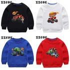 Детские толстовки с рисунком Blaze And The Monster Machine, детские толстовки с мультяшным принтом, забавная крутая Одежда для девочек и мальчиков, детские пуловеры, топы