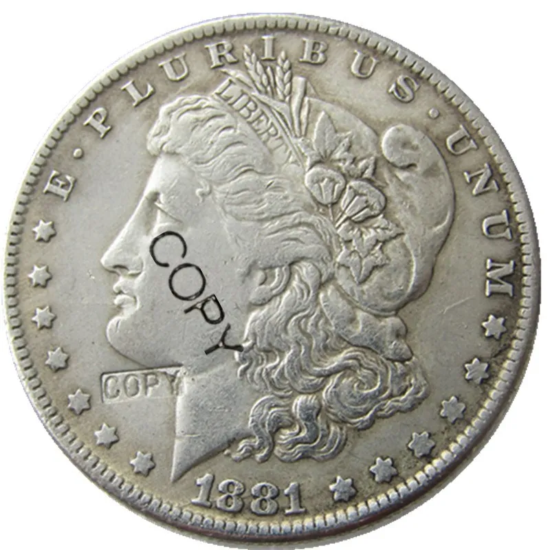 Американские монеты доллар Моргана 1878-1893-CC 13 шт Посеребренная копия декоративная монета