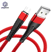 2 4a fast charging nylon braided data cable for iphone android type c mobile phone charging cable 25cm 1m 2m 3m