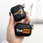 Чехол для наушников True Love Hub для Apple AirPods Pro 2 1, мягкий силиконовый чехол для беспроводных Bluetooth наушников, матовый чехол