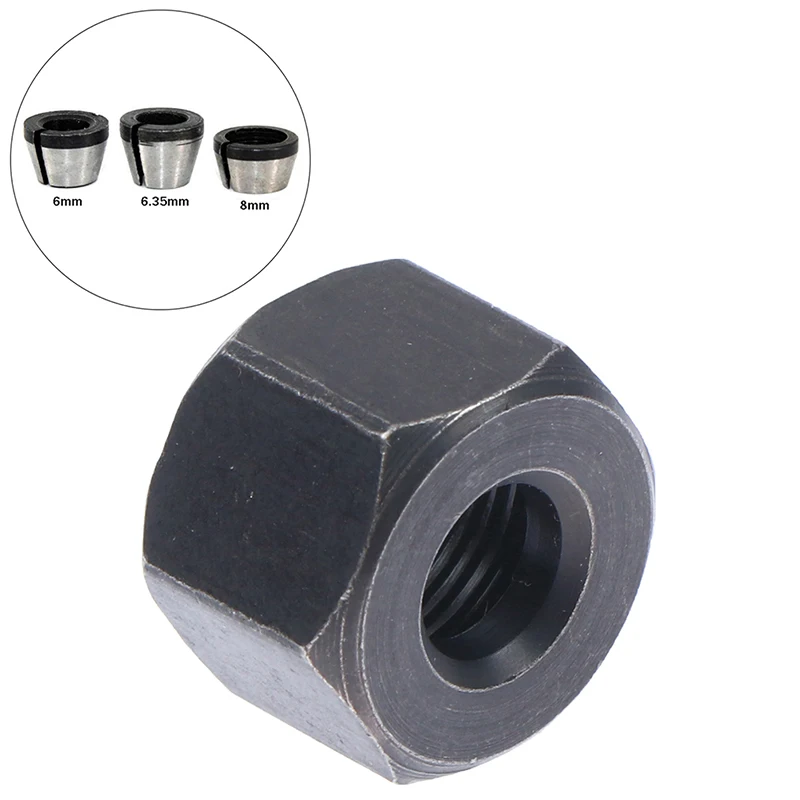 

6/6.35/8mm Collet Chuck Adapter With Nut Engraving Trimming Machine Electric Router High Precision Bit