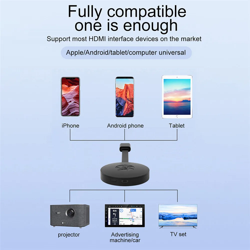 ТВ-приемник MiraScreen G2A с поддержкой HDMI совместим Miracast HD TV Display для Ios Android |