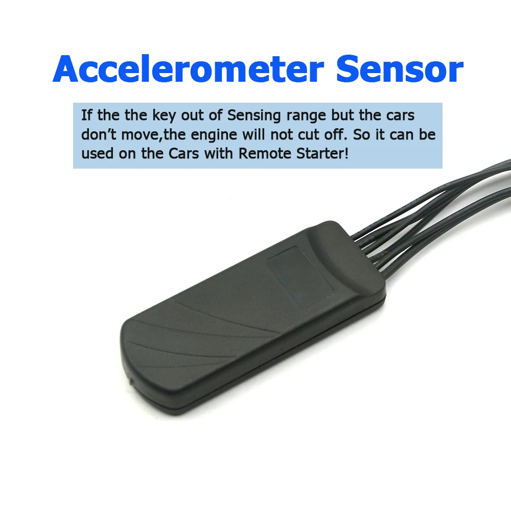 Беспроводная автомобильная система иммобилайзера с датчиком акселерометра