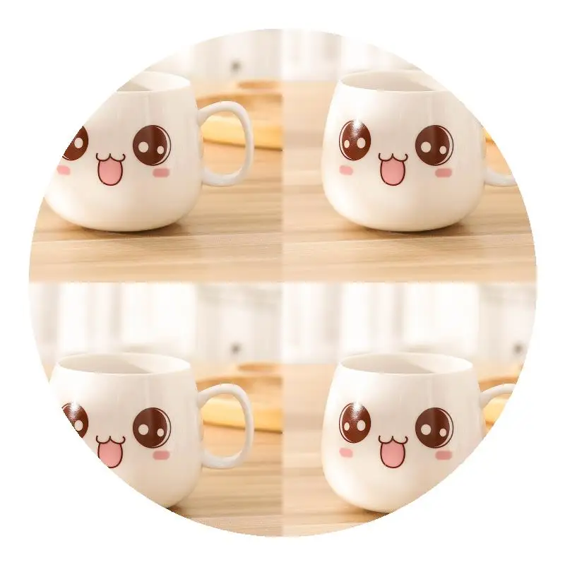 Керамическая Милая кофейная кружка креативный мультяшный подарок для пары