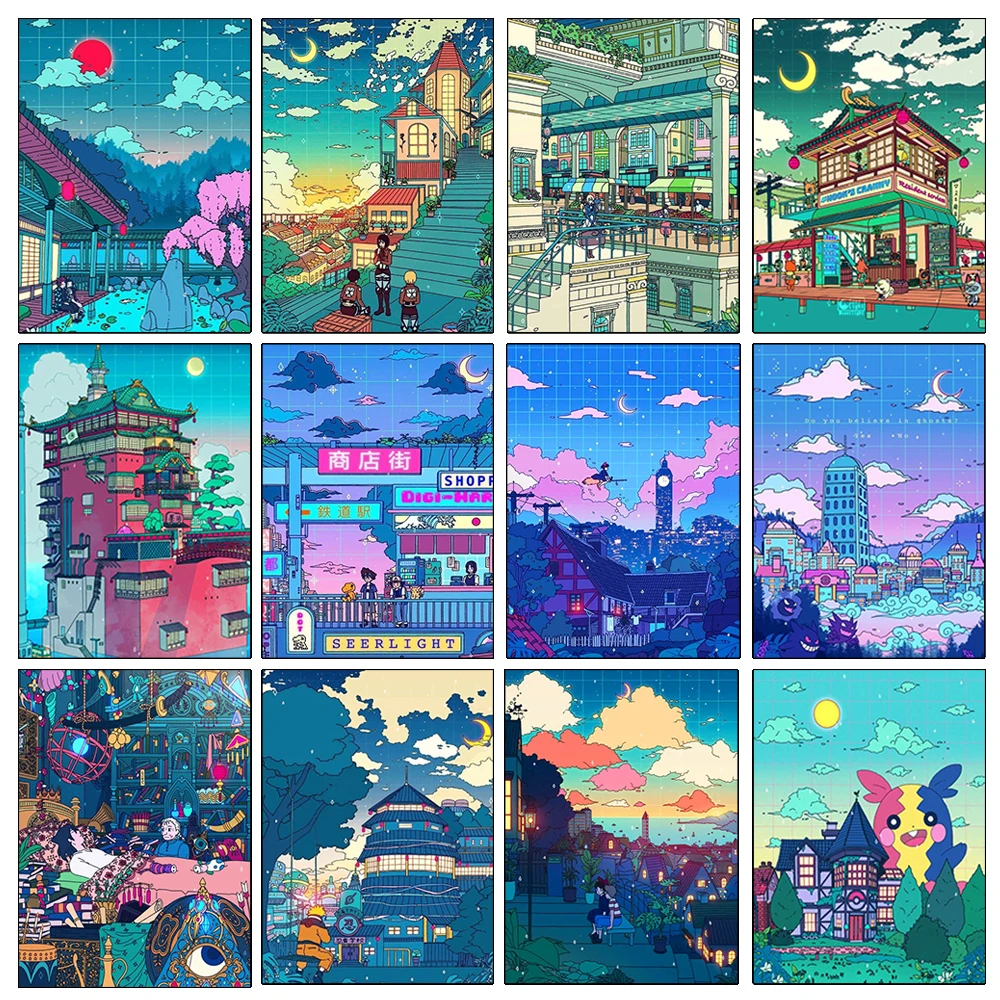 

QIZITENG DIY алмазная живопись аниме мультфильм цветная вышивка искусство полная вышивка крестиком Картина стразы украшение подарок для детей