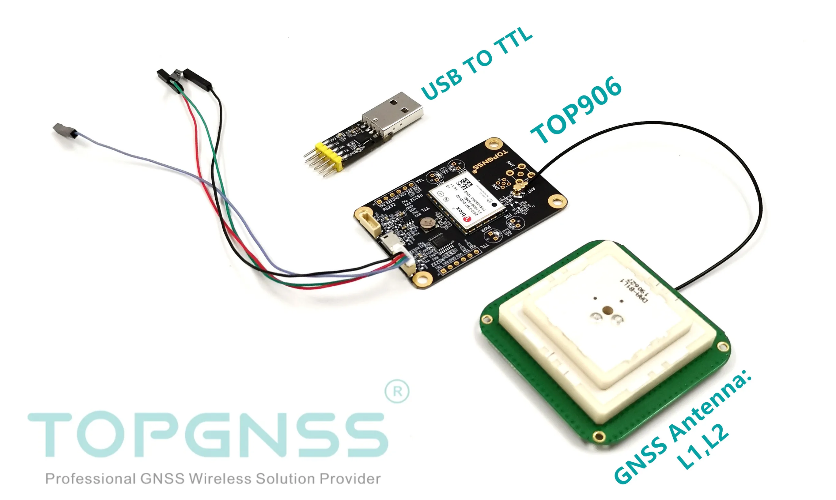 2 шт. плата GNSS антенна GNSS USB к ttl ZED-F9P модуль RTK Высокоточный gps антенна Приемник GNSS база и rove TOPGNSS TOP906