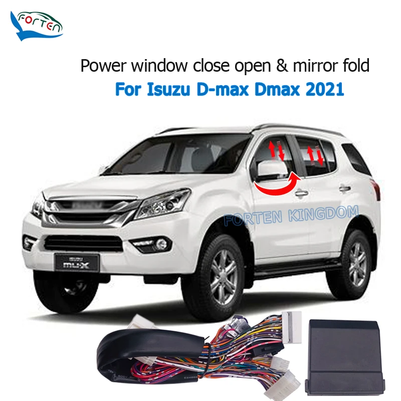 

Car Side Rear View Mirror Folding And Auto Window Closer Open Kit For Isuzu D-max Dmax 2021-22 Left hand Drive Plug and play