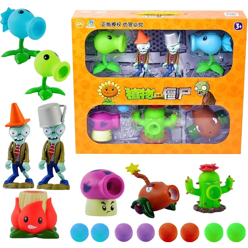 Набор из 7 фигурок настоящие Растения против Зомби фигурка пирата крестьянина