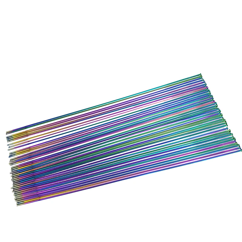 

15 Pieces / Lot Pillar PSR WING 20 Rainbow Straight Pull Spokes 14H 2.0mm Original Thread No Cutting Bicycle Wheel Parts Rays