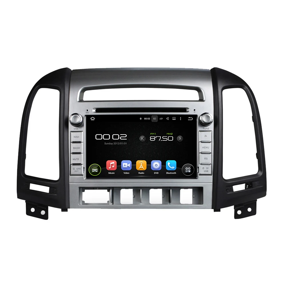 7 &quotPX6 Android 10 0 автомобильный мультимедийный плеер 6 ядро для Hyundai Santa Fe 2006 2011 DVD