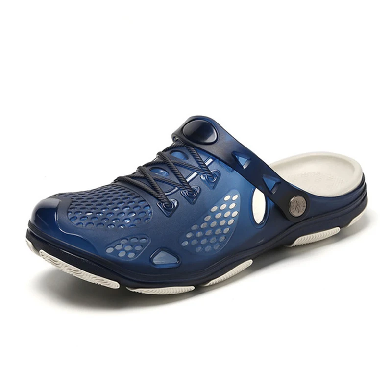 Мужские уличные пляжные сандалии черные повседневные шлепанцы для воды лета 2019 |