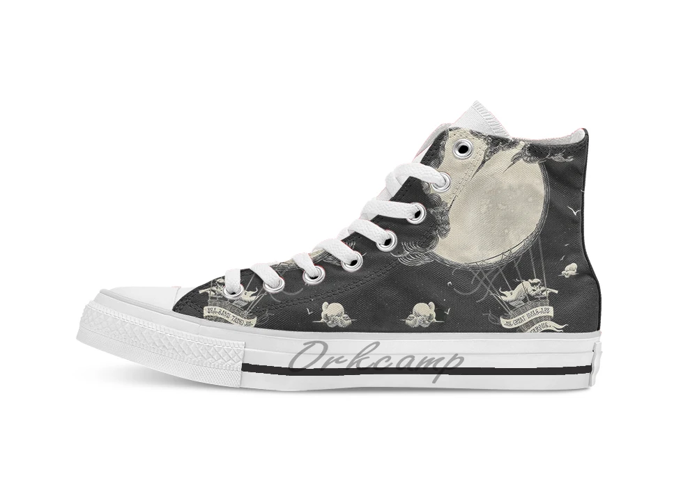 Отличная идея дышащая Повседневная Высокая обувь на шнуровке холщовая Обувь