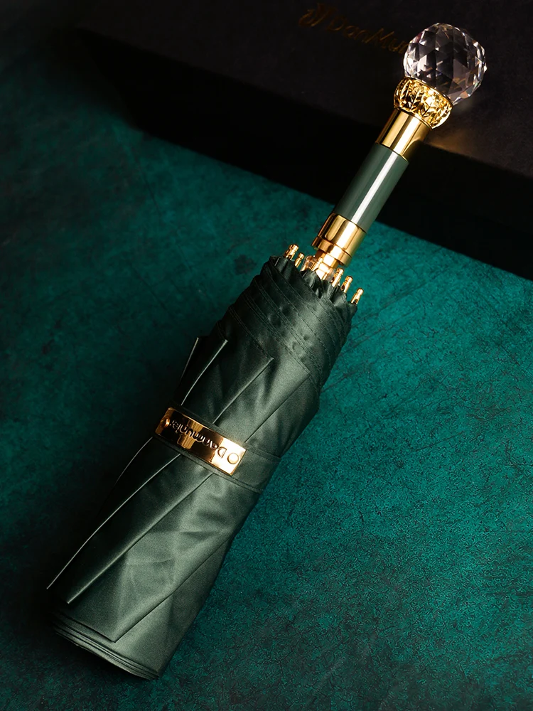 Comprare Ombrello Da Spiaggia Di Lusso Per Donne Di Grandi Dimensioni Protezione Uv Business Antivento Ombrello Moda Per Adulti Guarda Chuva Rain Gear BD50UU