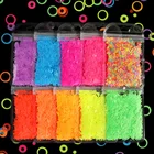 Хлопья с блестками для акриловых ногтей, неоновые, 10 цветов, 1 упаковка, ноготь маникюрный-разные размеры