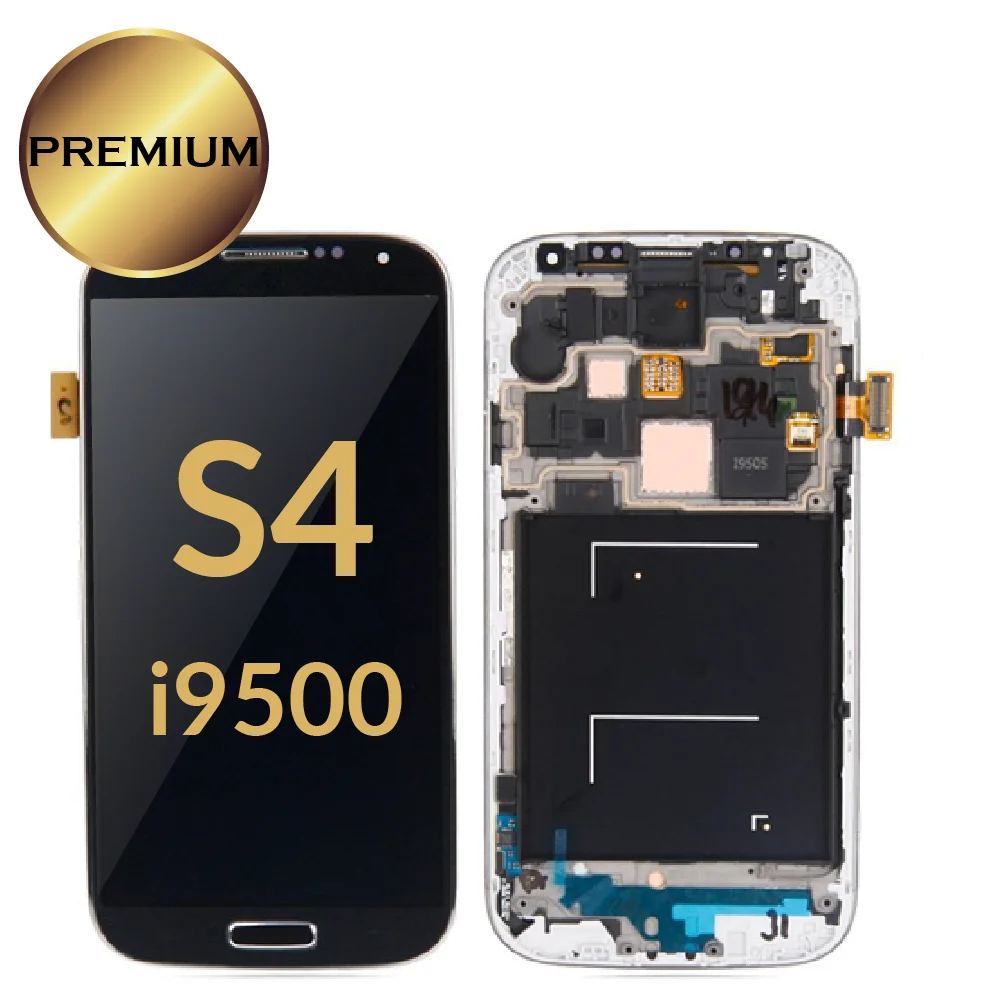 Amoled для samsung S4 ЖК-дисплей I9500 I9505 I9506 I337 ЖК-экран сенсорный экран в комплекте с рамкой хорошее состояние