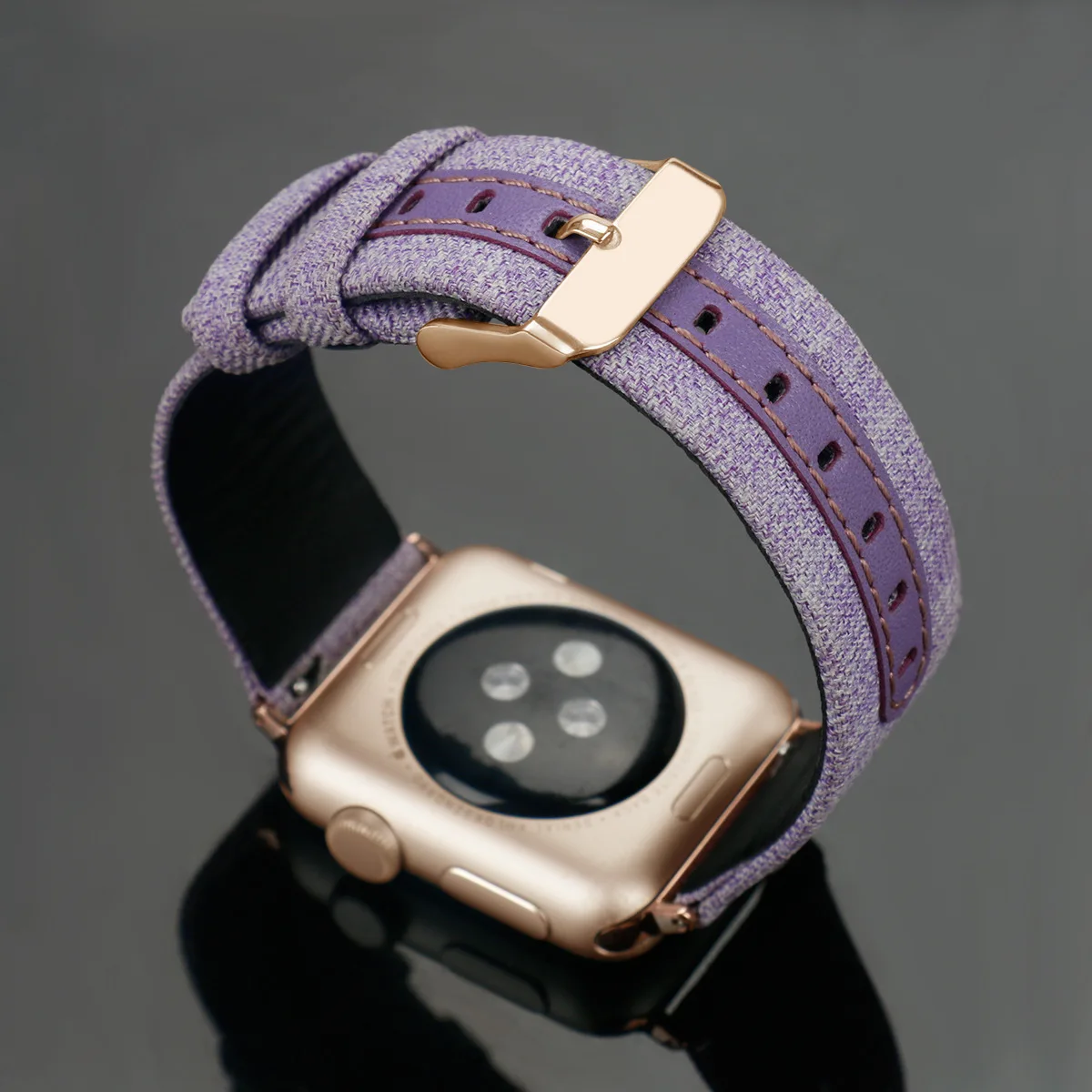Ремешок из кожи и нейлона для Apple Watch Band Series 5 4 3 2 цветной браслет совместимый с iwatch