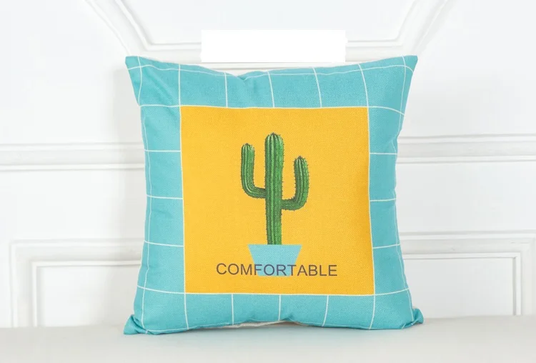New Cojines Bule Yellow Throw Pillow Case Sofa Car Waist Cushion Cover Home Decor Kussenhoes Housse de Coussin Pillowcases