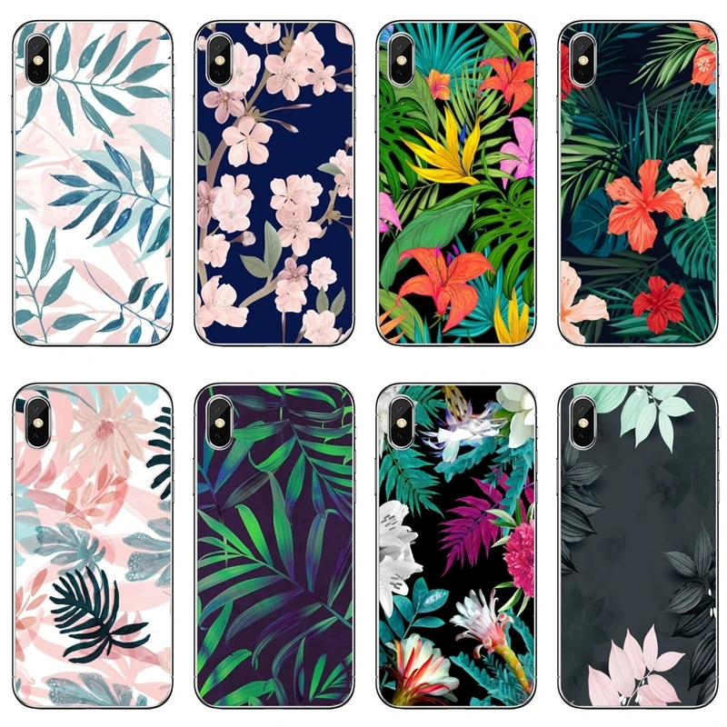 Чехол для телефона с тропическими цветочными листьями Samsung Galaxy A71 A70 A60 A51 A50 A41 A40 A31