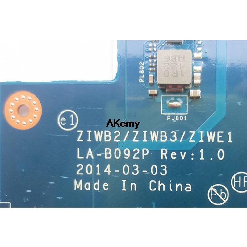 

ZIWB2/ZIWB3/ZIWE1 LA-B092P For Lenovo B50-70 N50-70 B50-80 N50-80 notebook motherboard I3-5005U CPU DDR3 100% test work
