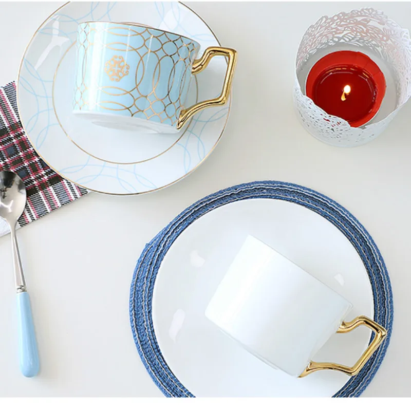 Персонализированные Роскошные Керамические чашки для кофе в скандинавском