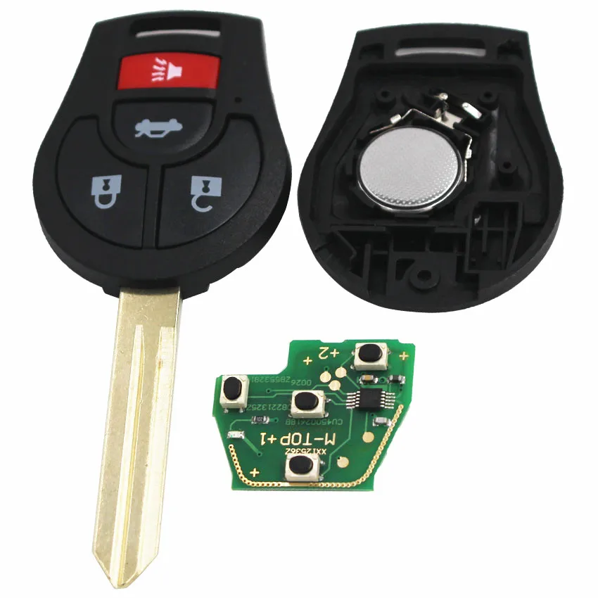 Пульт дистанционного управления с 3 кнопками 1/4 МГц и чипом ID46 идентификатор FCC: