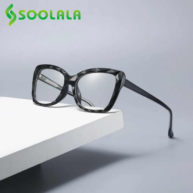 SOOLALA TR90 синий светильник со стразами женские очки для чтения с блокировкой