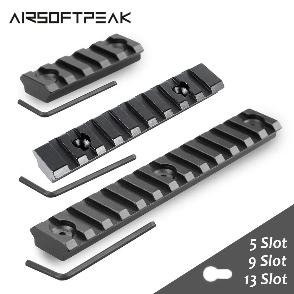 

4/5/7/9/13 Slots 21mm Rifle Scope Mount Keymod Weaver Picatinny Rail Military Aluminum Tactical Mount Base Hunting Accessories