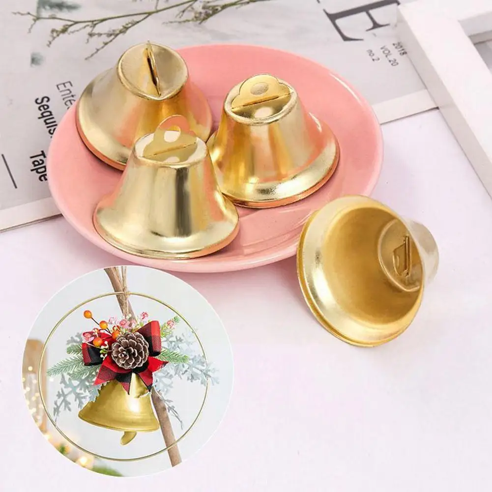 

Small Mini Jingle Bells Gold Silver Pet Hanging Metal Bell Wedding Christmas Decoration Accessories Bells For Crafts Housew M2e8