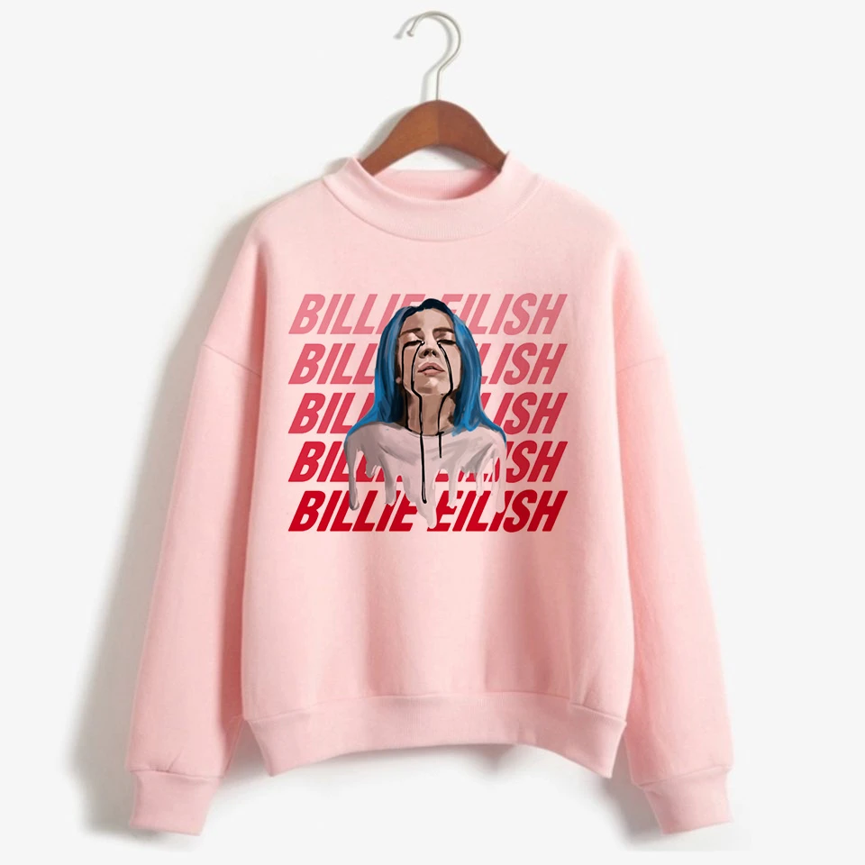Billie Eilish толстовка женская одежда свитер корейский 90s с капюшоном Harajuku печати толстовки уличная Топ Повседневная Ulzzang капюшон - Цвет: 600
