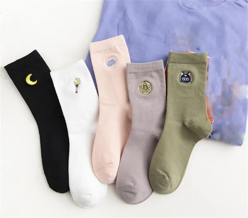 5 пары/компл. японская мультяшная Милая аниме Матросская юбка женская уличная