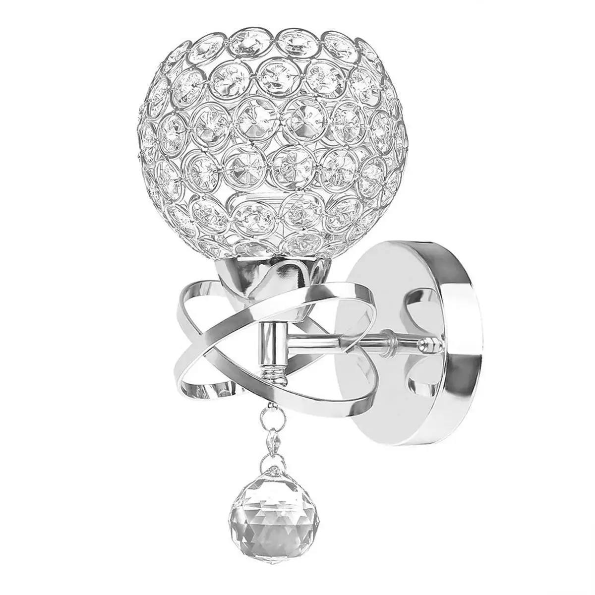 Хрустальная железная настенная лампа современный светильник бра для спальни