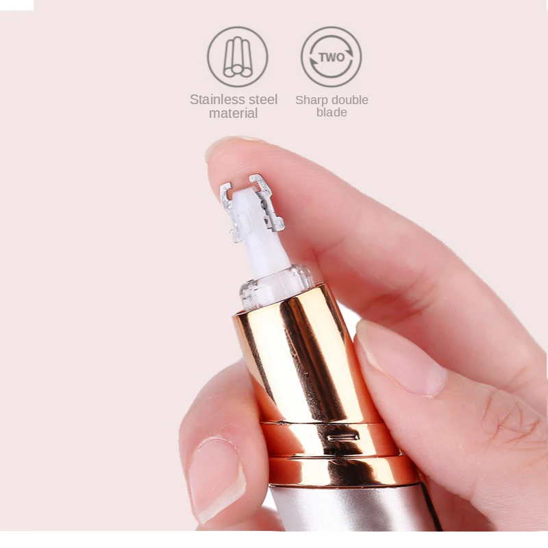 Средство для удаления волос бровей эпилятор мини бритва безболезненная личный